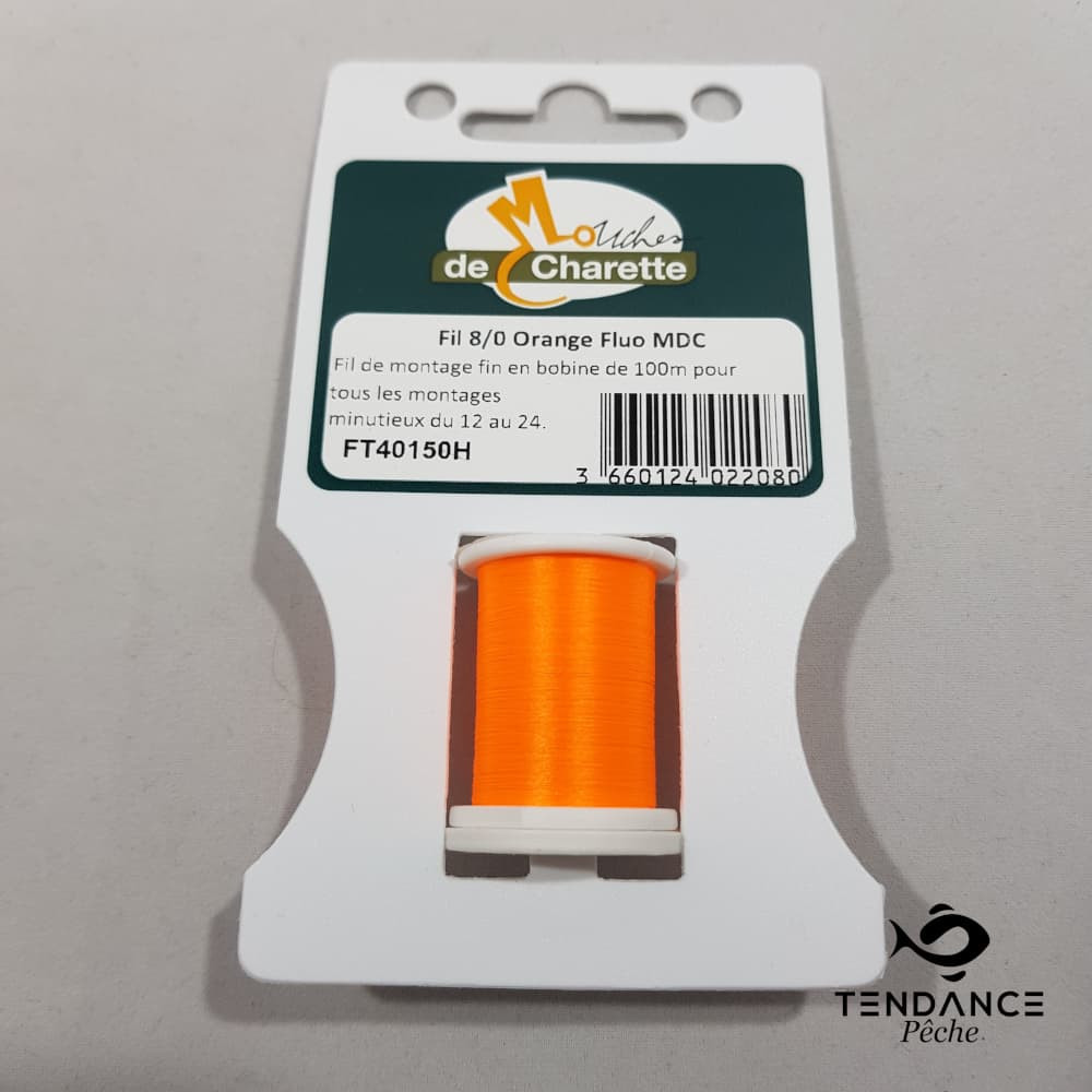 Fil 8/0 - Mouches De Charette - Orange Fluo