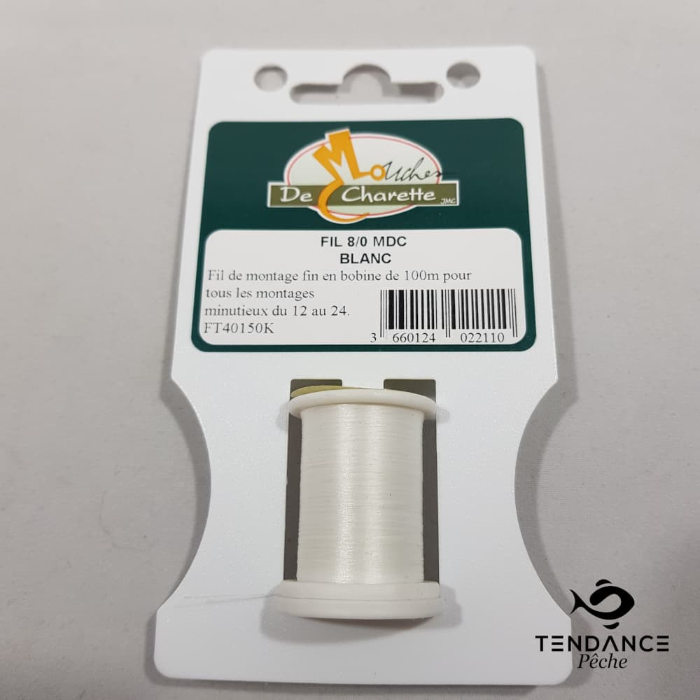 Fil 8/0 - Mouches De Charette - Blanc
