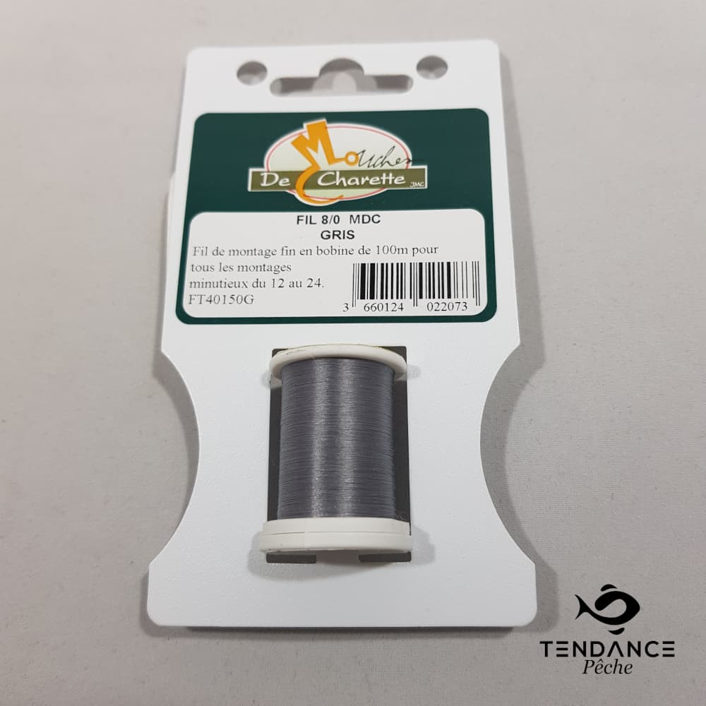 Fil 8/0 - Mouches De Charette - Gris