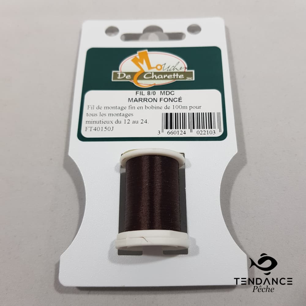 Fil 8/0 - Mouches De Charette - Marron Foncé 