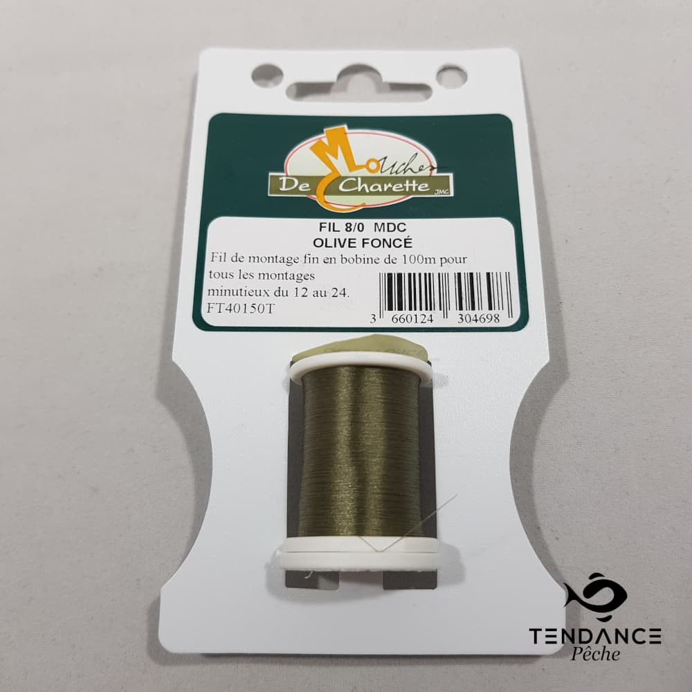 Fil 8/0 - Mouches De Charette - Olive Foncé 