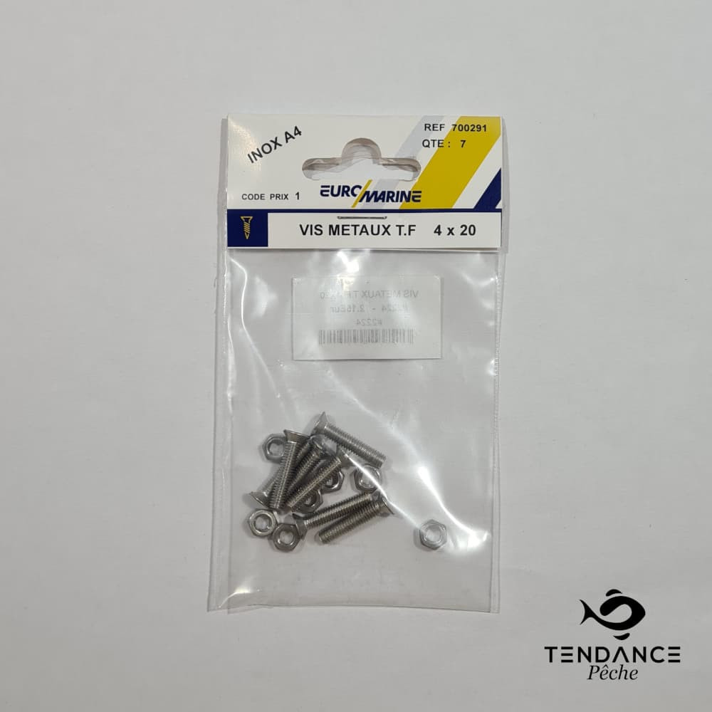 Vis Métaux T.f 4 Mm - Vdm - 4 X 20