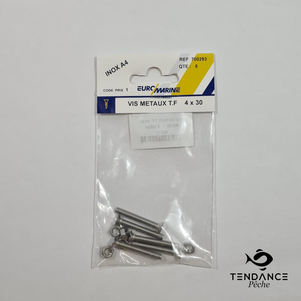Vis Métaux T.f 4 Mm - Vdm - 4 X 30