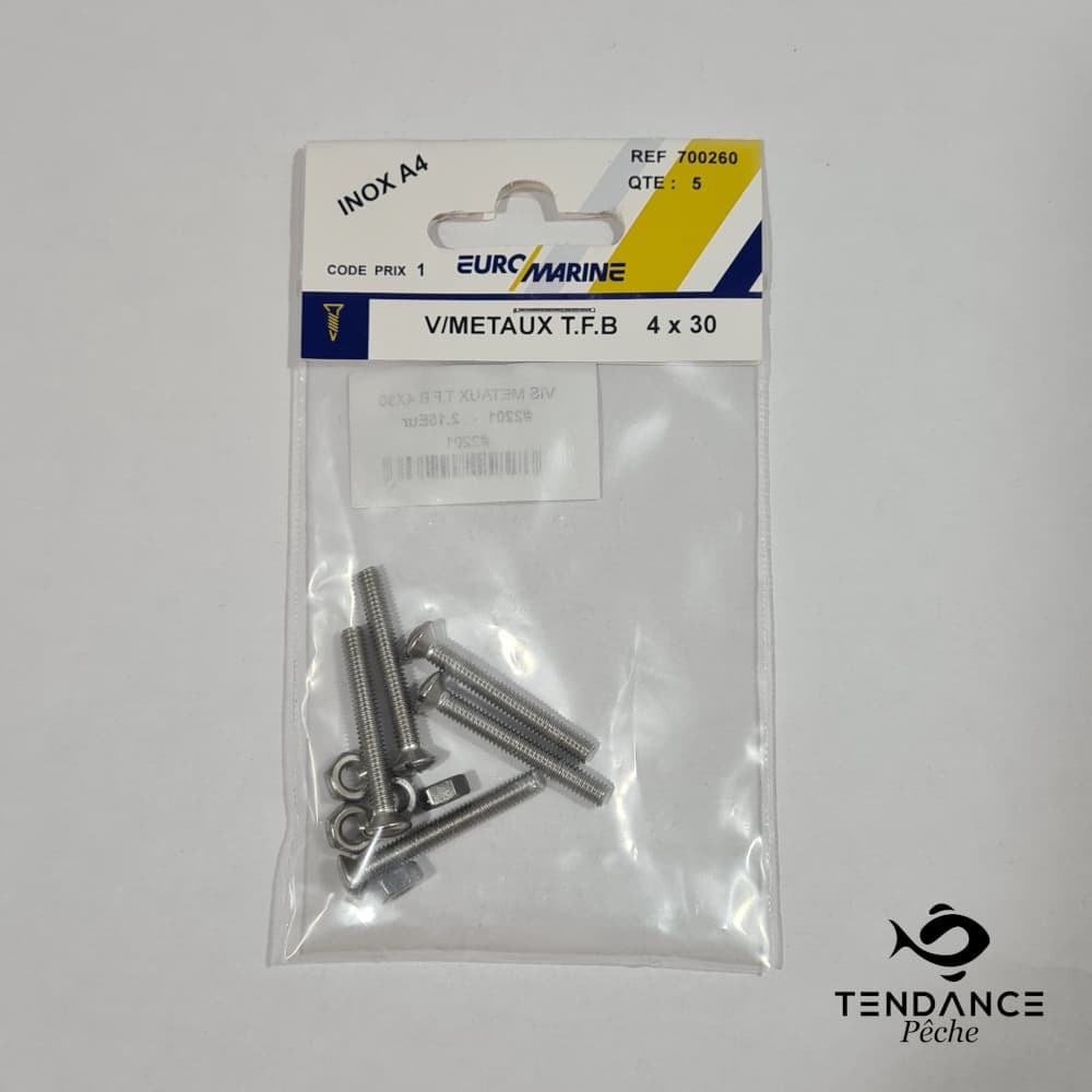 Vis Métaux T.f.b 4 Mm - Vdm - 4 X 30