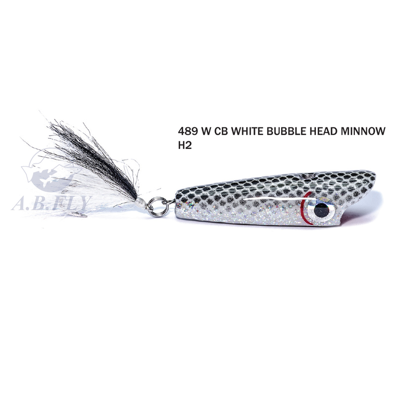 CB Bubble Head Minnow H2 - WHITE - RAINY'S