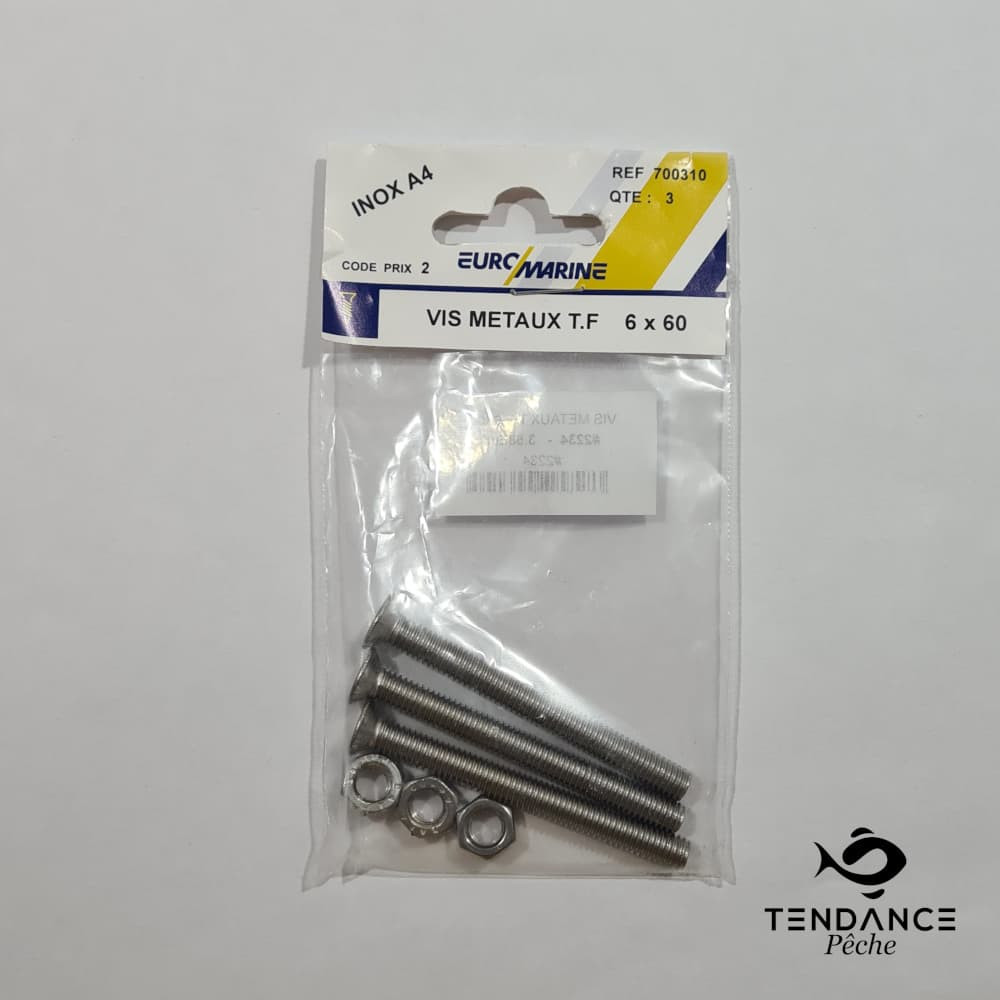 Vis Métaux T.f 6 Mm - Vdm - 6 X 60