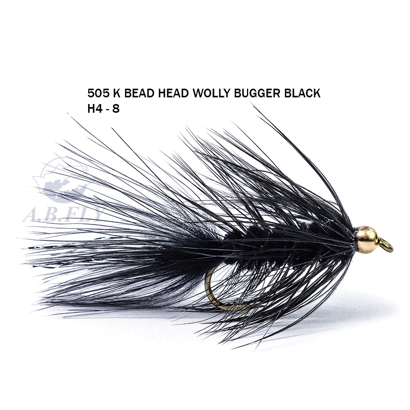 Beadhead Woolly Bugger Black H4 - Black (Noir) - Rainy's