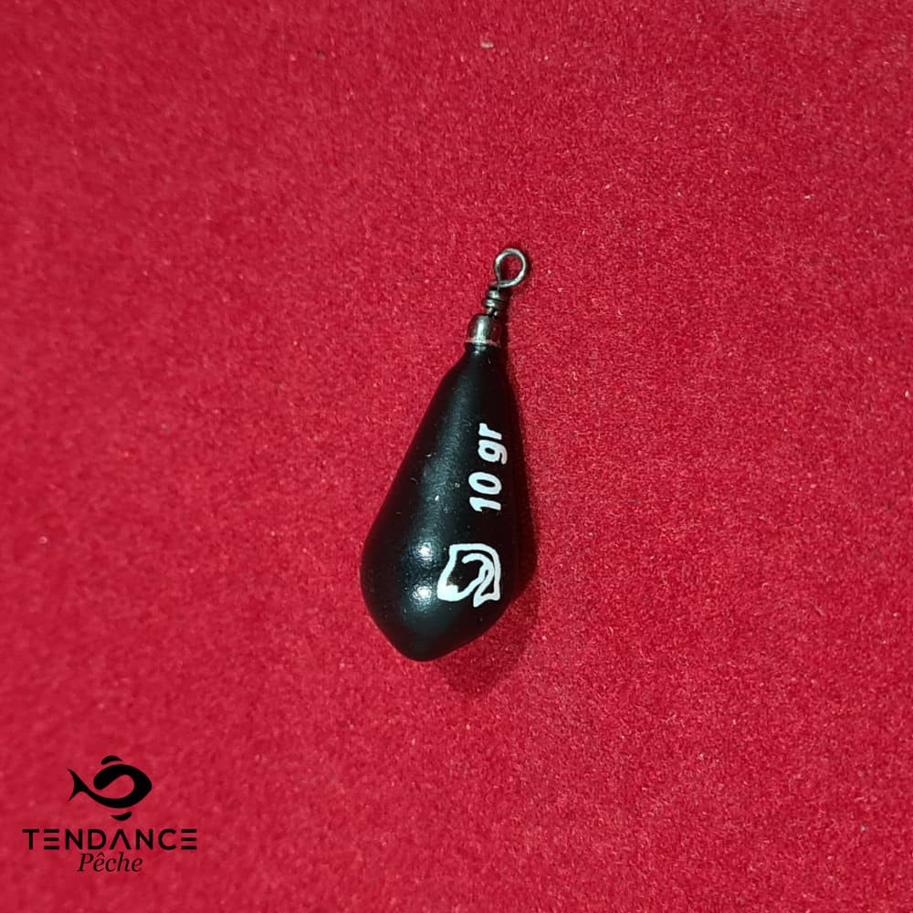 Plomb Poire Plastique Noir, À L'unité (Gr Au Choix) - 10 Grammes