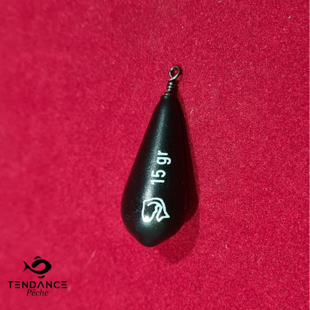 Plomb Poire Plastique Noir, À L'unité (Gr Au Choix) - 15 Grammes