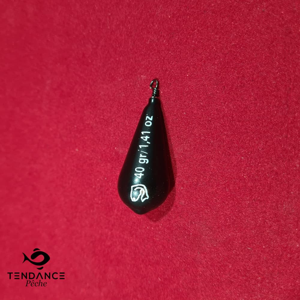 Plomb Poire Plastique Noir, À L'unité (Gr Au Choix) - 40 Grammes