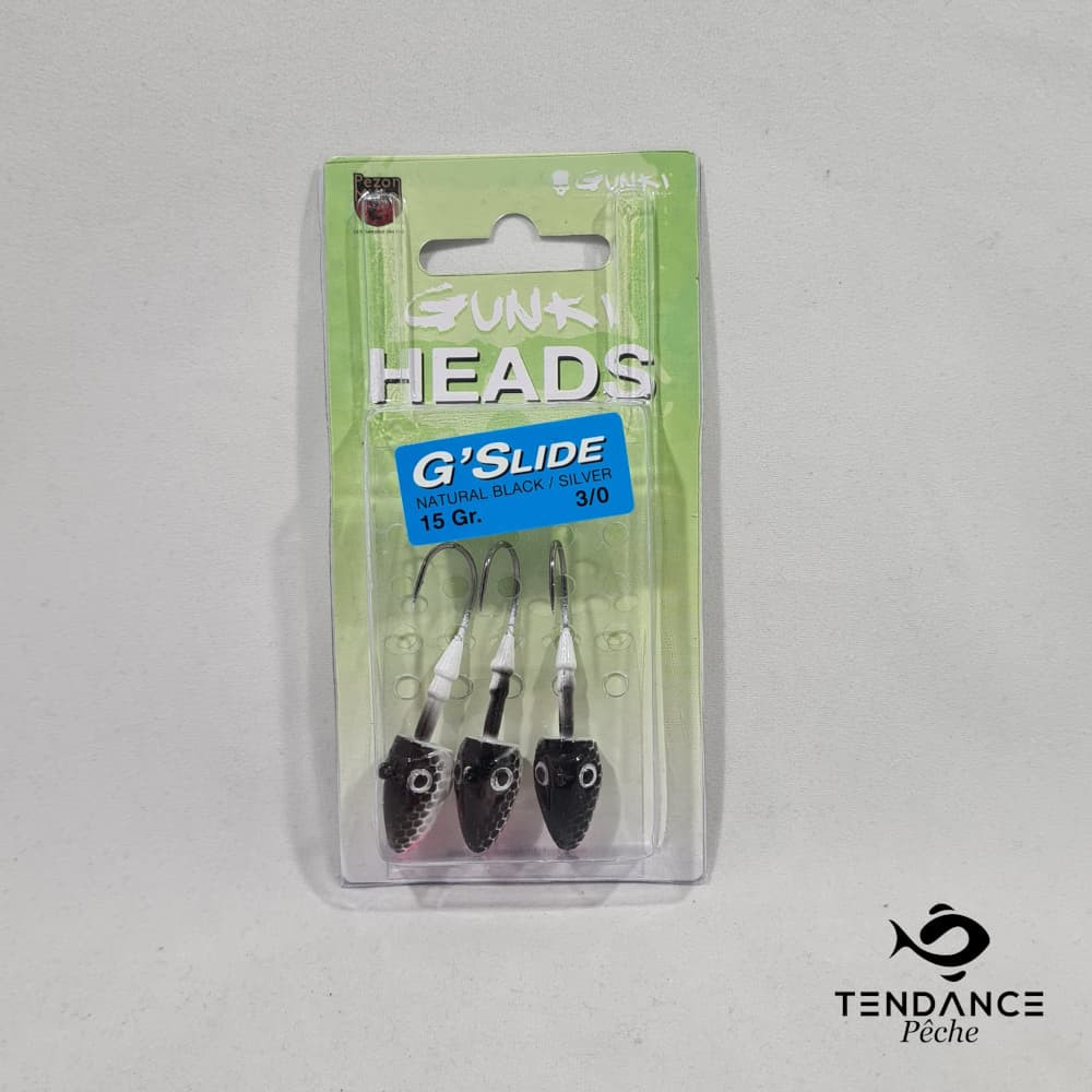 G'slide 15 grammes - GUNKI - Natural Black Silver 