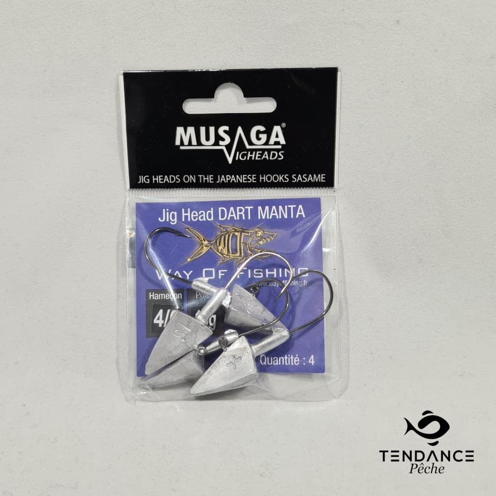 Jig Head Dart Manta - Musaga - 15 Grammes