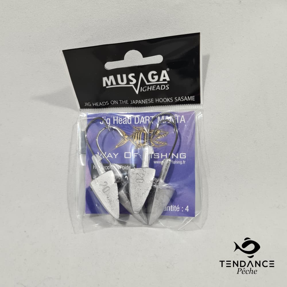 Jig Head Dart Manta - Musaga - 20 Grammes