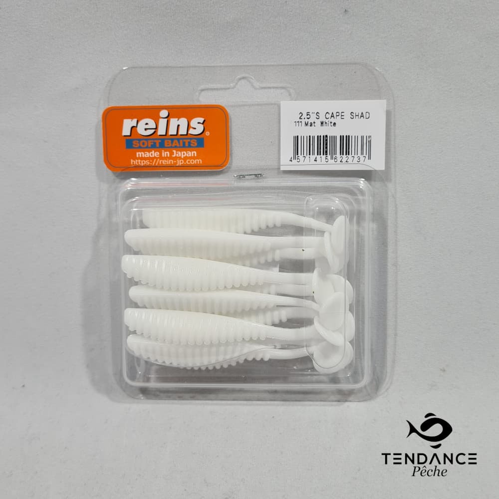 S cape shad 2.5" - REINS - Mat White 