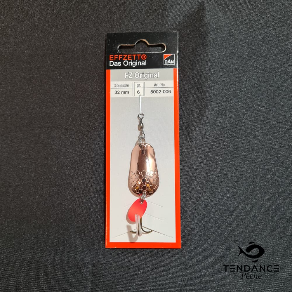 Cuiller ondulante 32mm Blinker FZ original - DAM - Cuivre