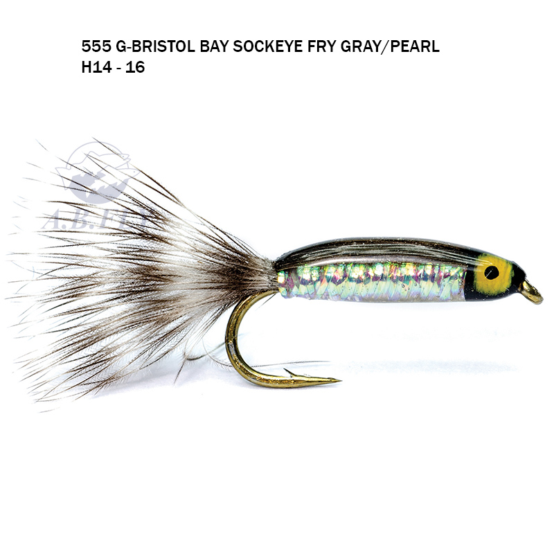 Bristol Bay Sockeye Fry Gray/Pearl H16 - Gray/Pearl (Gris Et Perle) - Rainy's