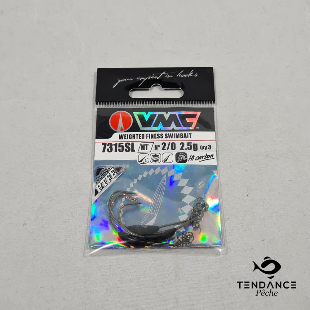 Hameçon simple 7315 SL - VMC - 2/0 et 2.5 gr