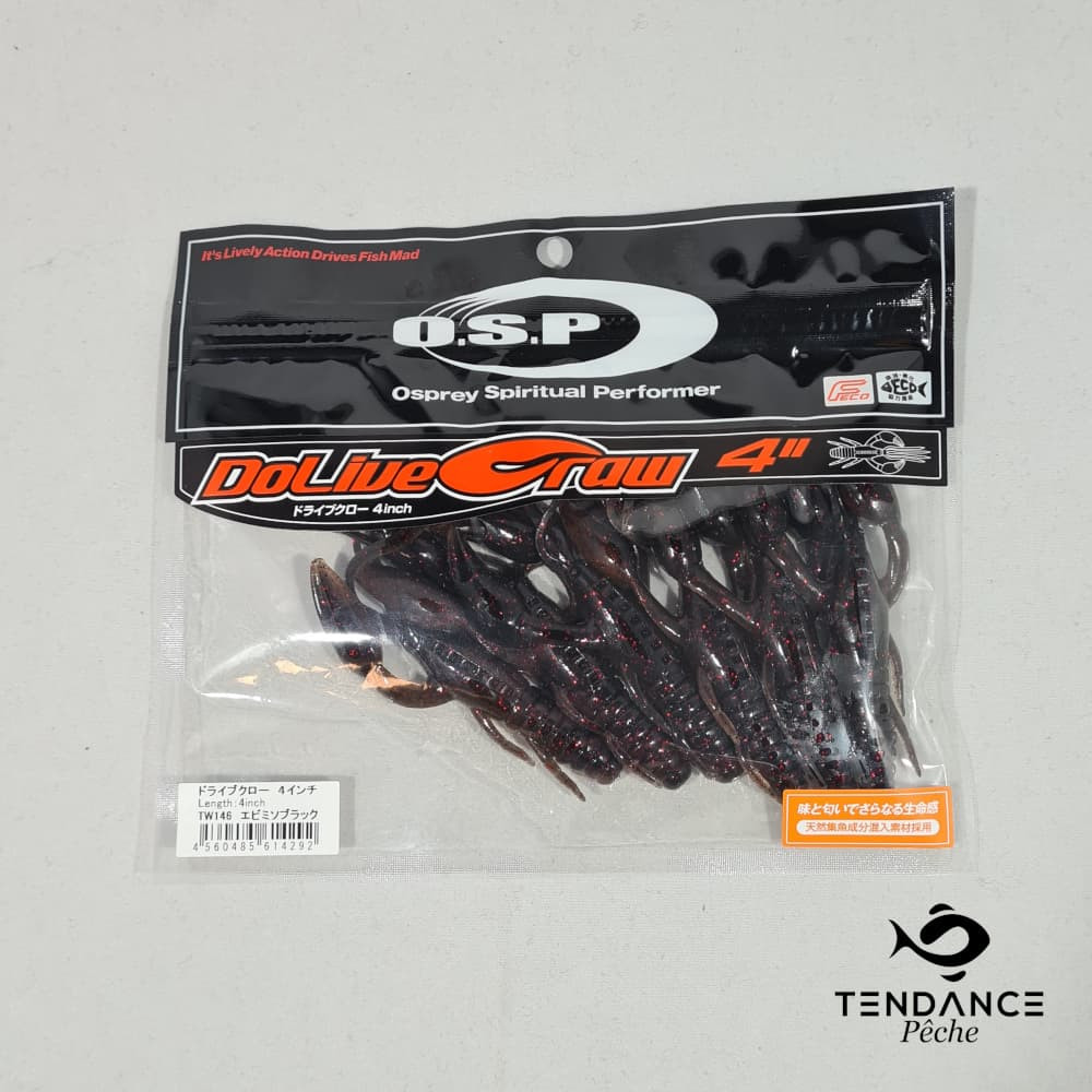 Dolive Craw 4" - Osp - Ebimiso Black 