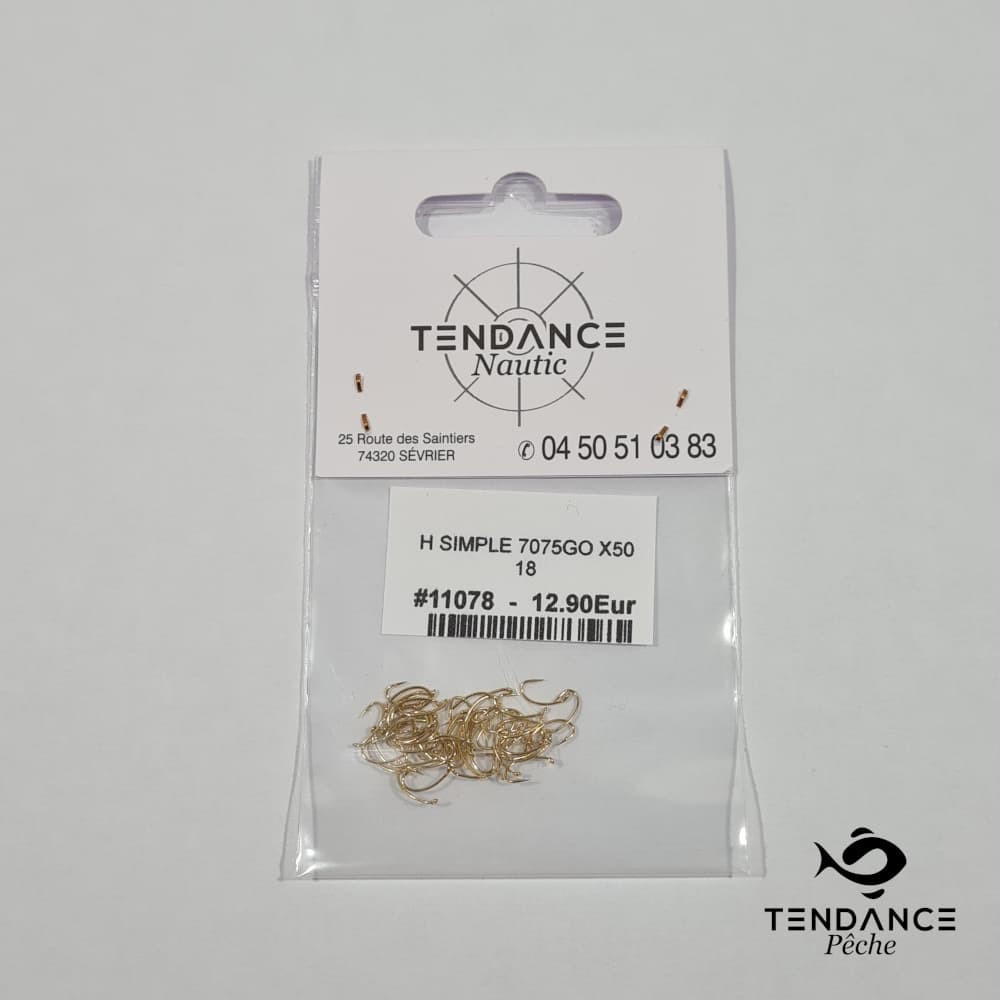 Hameçon simple 7075 H18 - TENDANCE NAUTIC - Or 