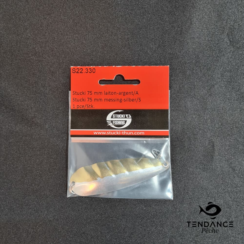 Cuiller Martelée Bicolor 75Mm - Stucki - Argent/Laiton