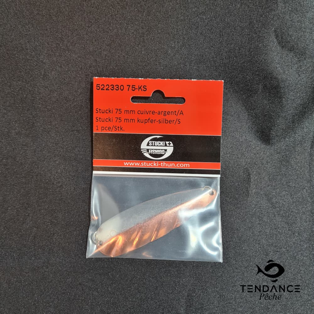 Cuiller martelée bicolor 75mm - Stucki - Argent/Cuivre