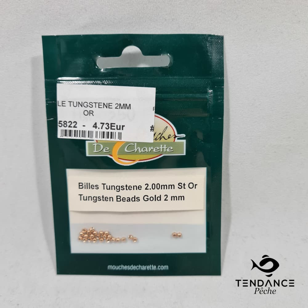 Billes tungstène 2 mm - MOUCHES DE CHARETTE - Or 