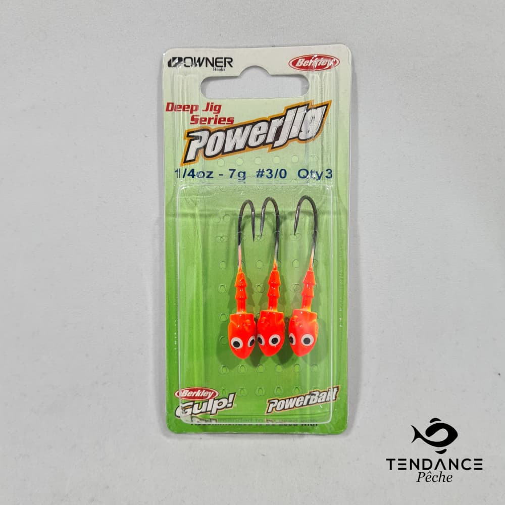 Deep Jig 1/4 Oz - Berkley - Fluo Orange / Yellow 