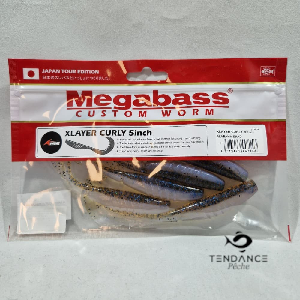 X Layer Curly - Megabass - Alabama Shad