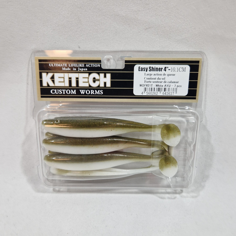 Easy Shiner 4" - Keitech - White Ayu