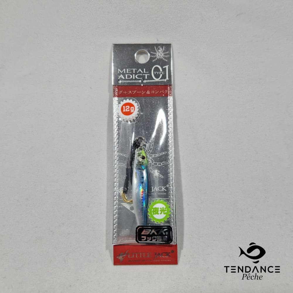 Metal Adict 12 gr - LITTLE JACK - Chartreuse Head Glow Belly RP