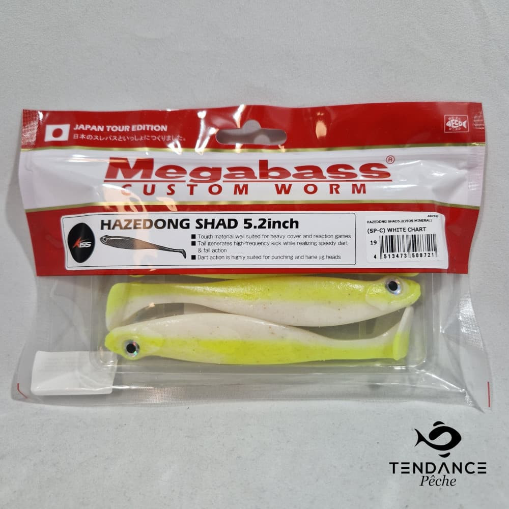 Hazedong 5.2 - MEGABASS - WHITE CHART 