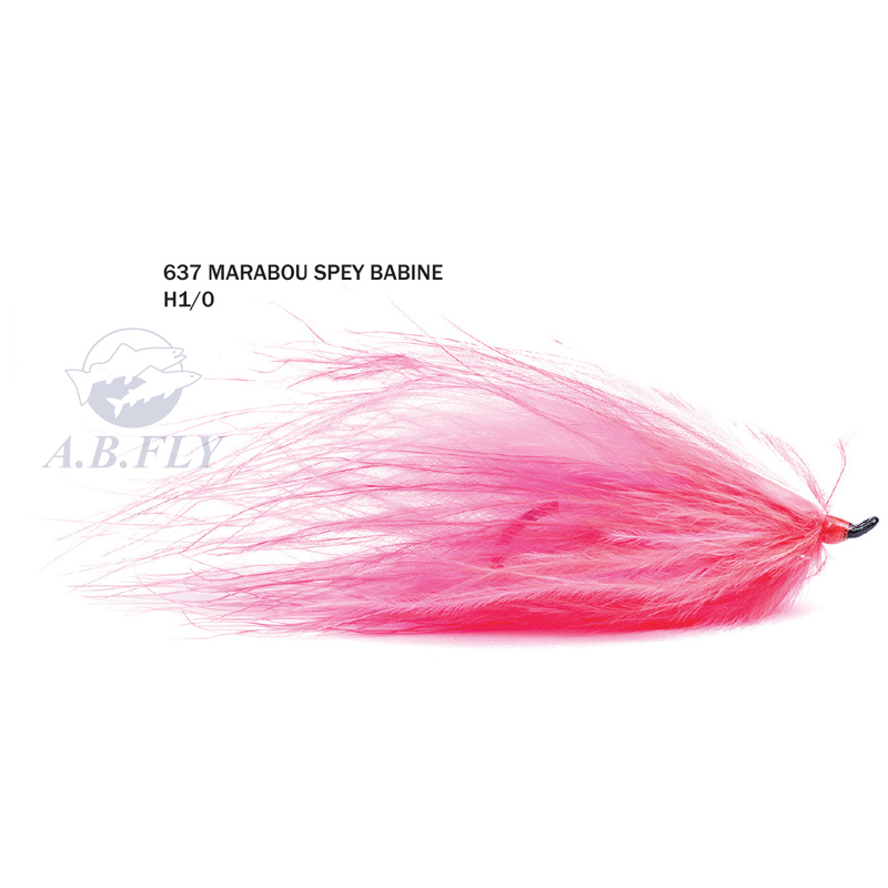 Marabou Spey Babine H1/0 - PINK (Rose) - RAINY'S