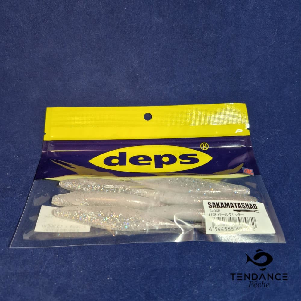 Sakamata Shad 5" - Deps - Pearl Glitter
