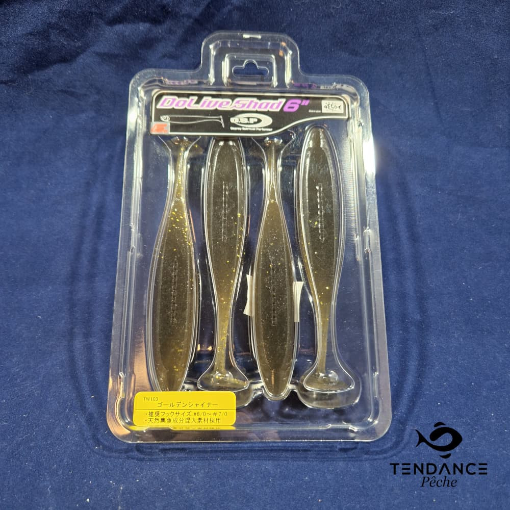 Dolive Shad 6" - Osp - Golden Shiner 