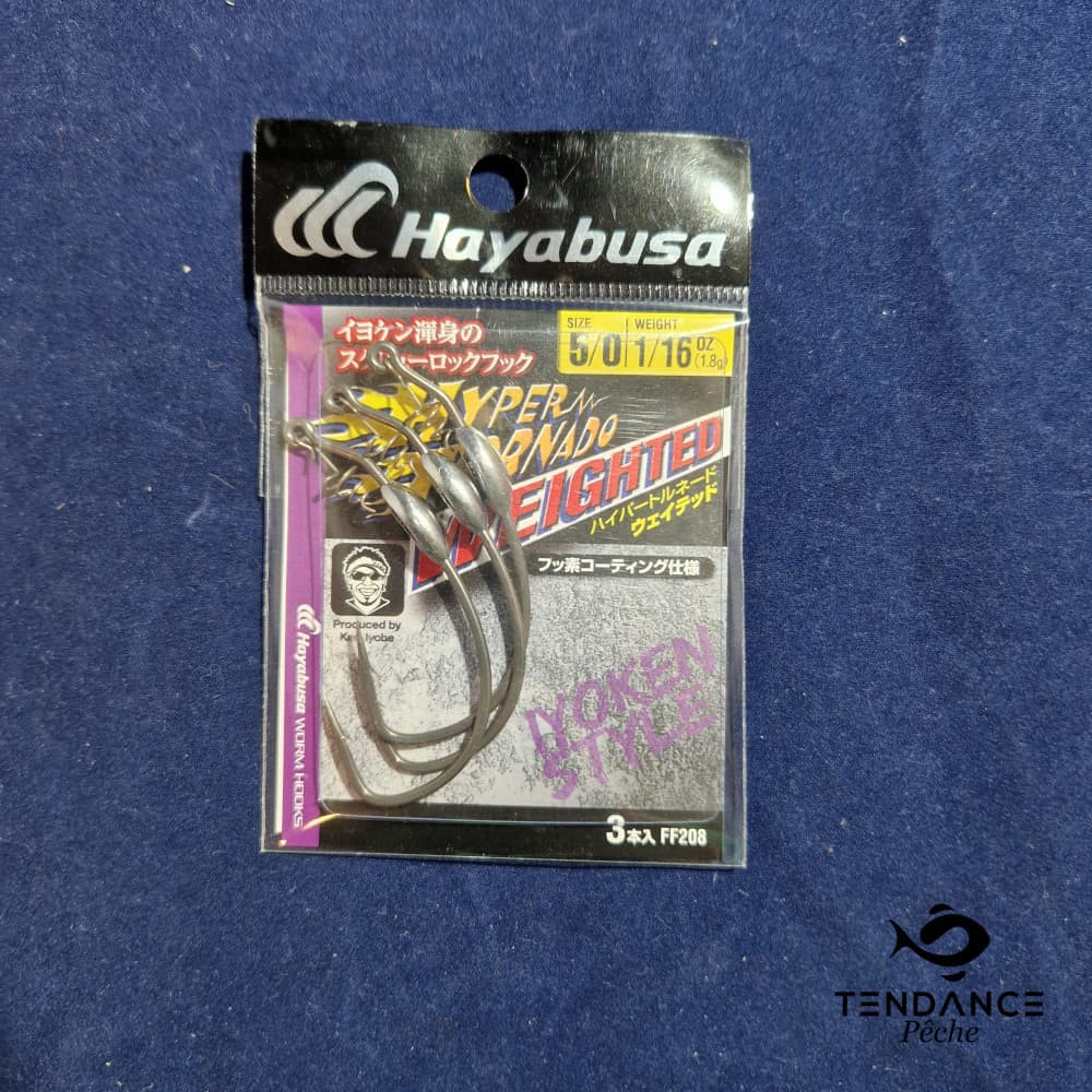 Hameçon Texan  Hyper Tornado Weighted - Hayabusa - 5/0 1.8Gr
