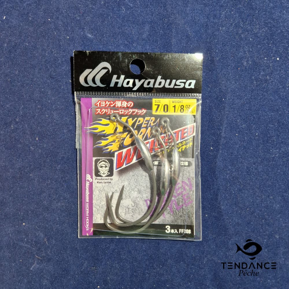 Hameçon Texan  Hyper Tornado Weighted - Hayabusa - 7/0 3.5Gr