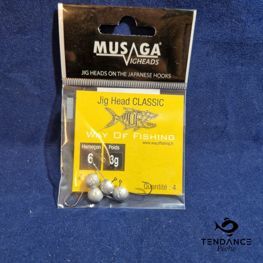 JIG HEAD CLASSIC MUSAGA - MUSAGA - 3 gr