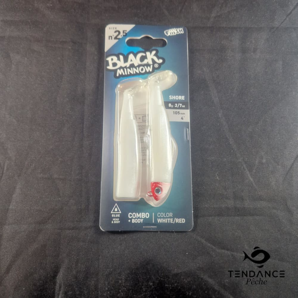 Black Minnow Combo Shore 8Gr Taille 2.5 - Fiiish - White Red