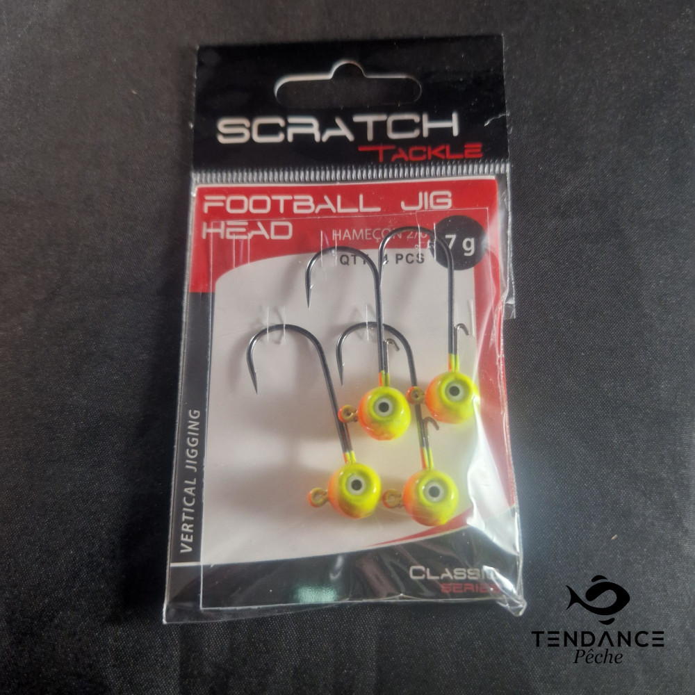 FOOTBALL JIGHEAD 7GR - SCRATCH TACKLE - ATOMIC