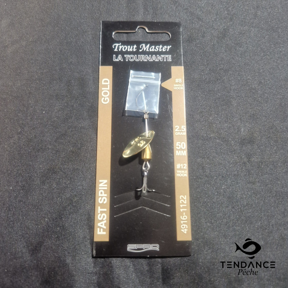 Cuillere "La Tournante" - Trout Master - Gold T°1