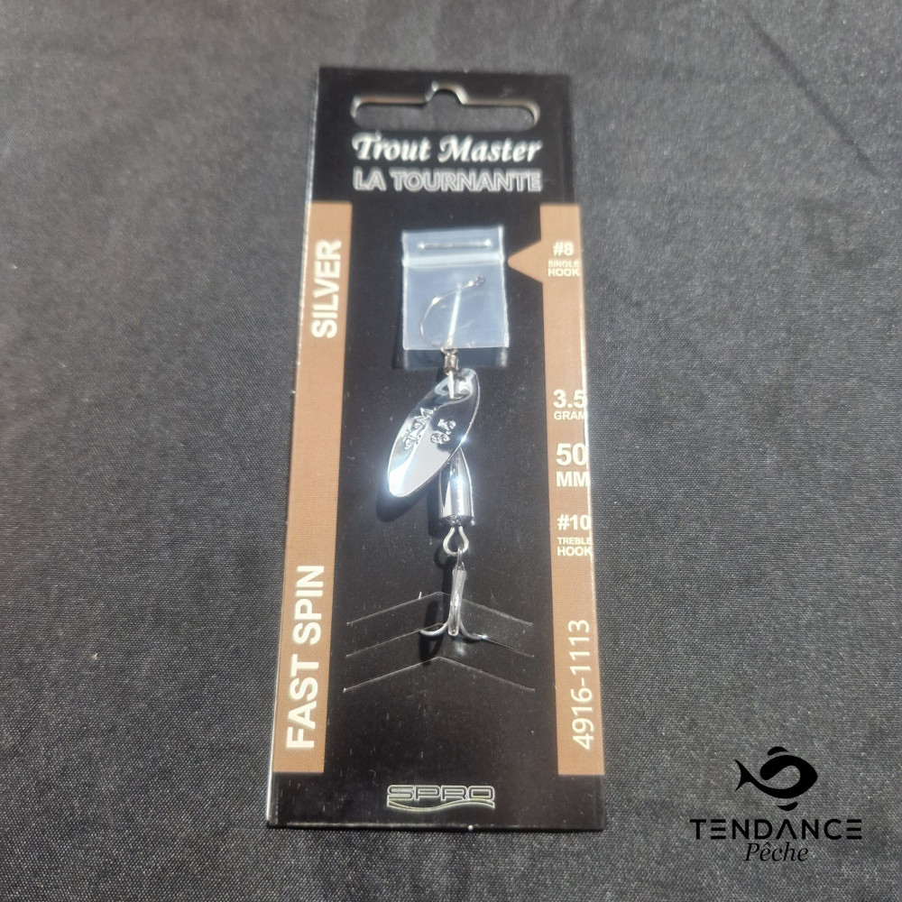 CUILLERE "LA TOURNANTE" - TROUT MASTER - SILVER T°2