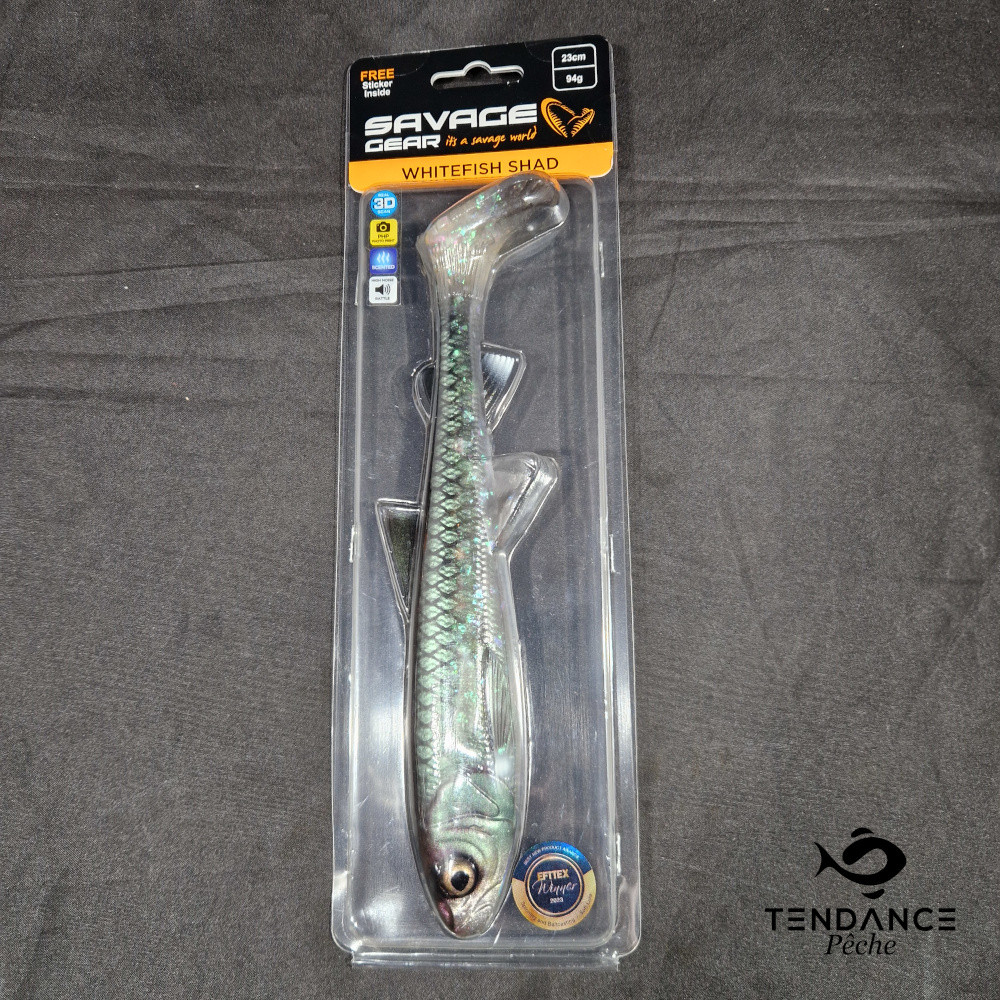 3D Whitefish Shad 23Cm - Savage Gear - Grn Prlg
