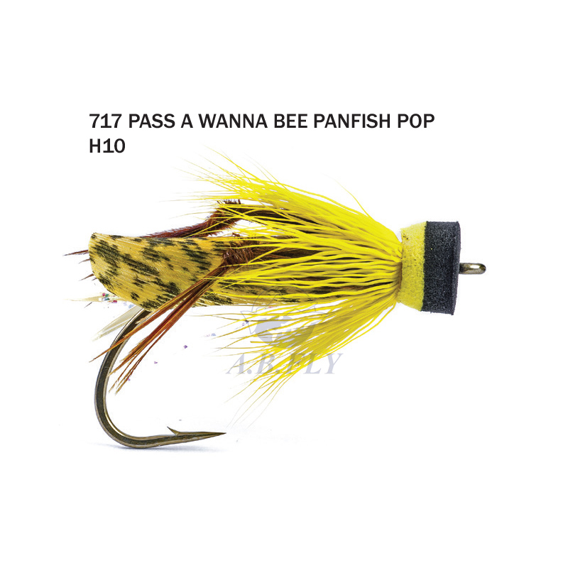 Pass-A-Wanna Bee Panfish Pop H10 - YELLOW/BLACK (Abeille) - RAINY'S