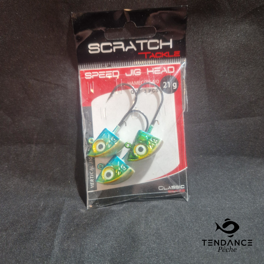 Speed Jig Head 21Gr - Scratch Tackle -  / Bleu Bronze