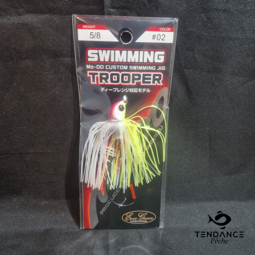 SWIMMING TROOPER - EVERGREEN - WHITE CHART 