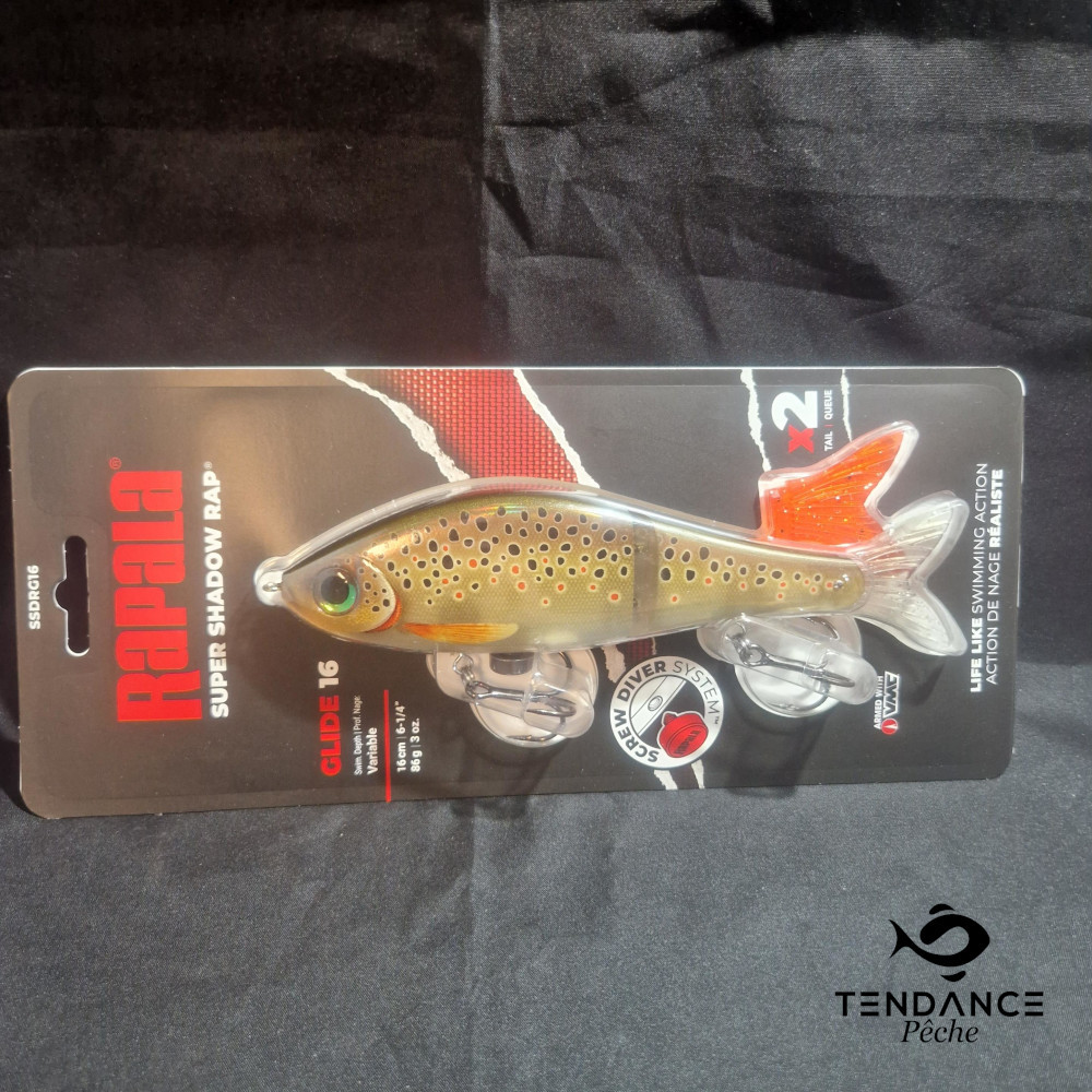 SUPER SHADOW RAP GLIDE 16 - RAPALA - live brown trout