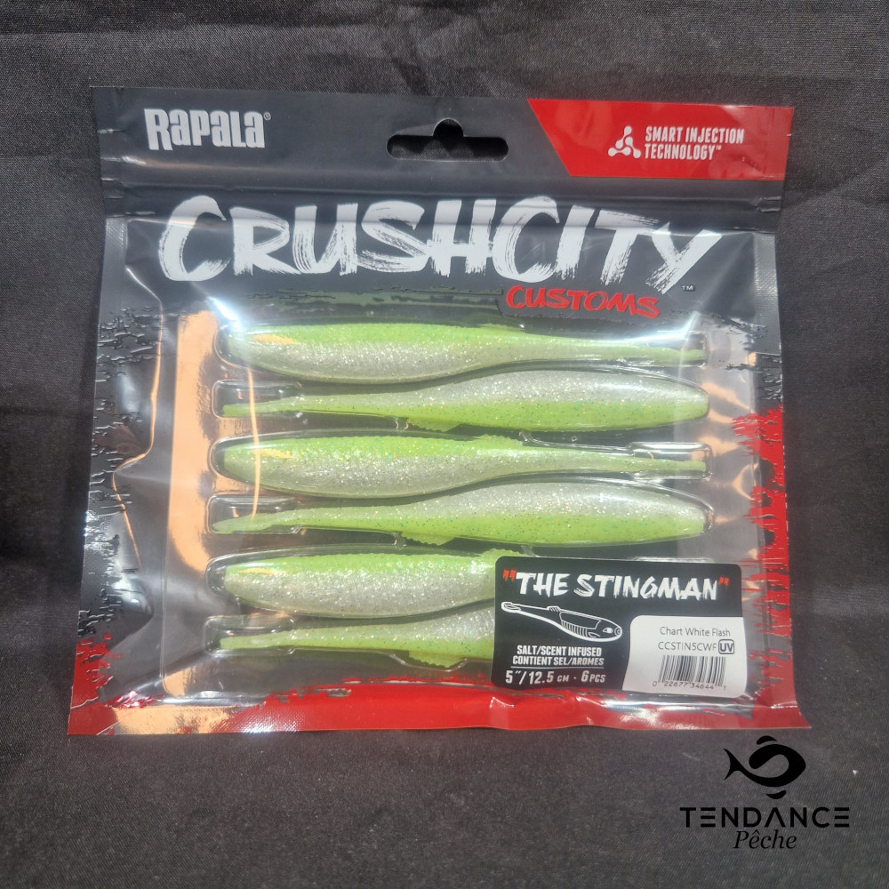The Stingman 5" 12.5Cm - Rapala - Chart White Flash