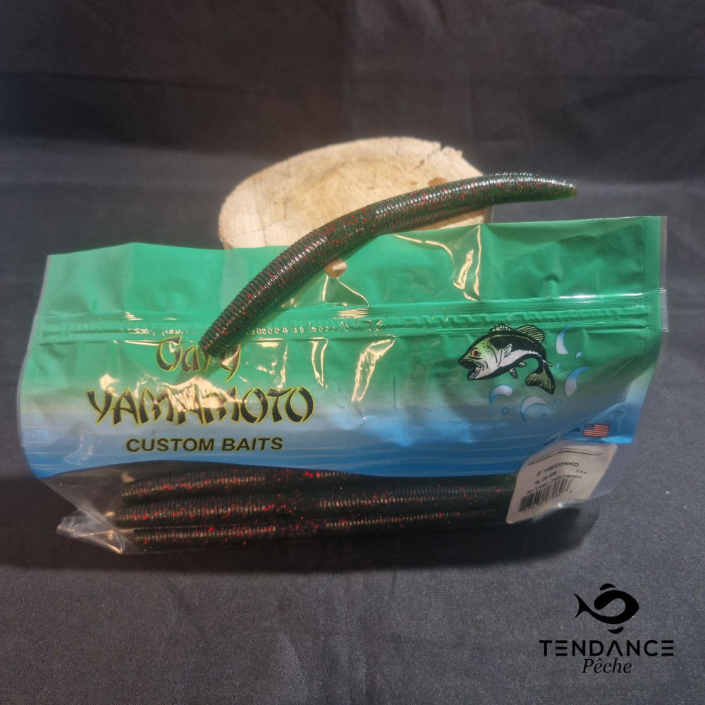 Yamasenko 6" - Gary Yamamoto - Watermelon  Black/Red 