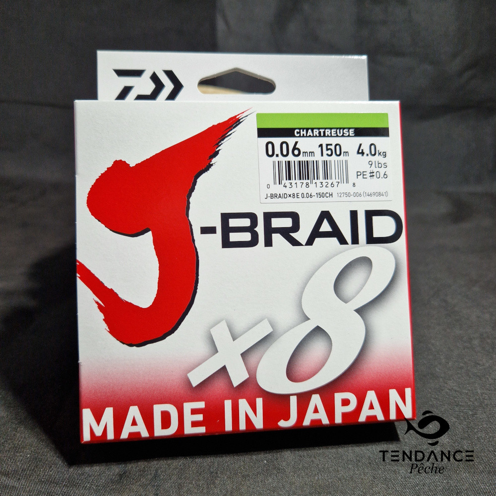 TRESSE JBRAID X8 - DAIWA - 0.06 mm