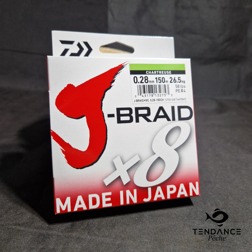 Tresse Jbraid X8 - Daiwa - 0.28 Mm